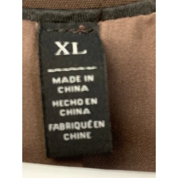 White House Black Market Women's Brown Long Coat XL EUC Button Lined 7246 - Picture 5 of 12